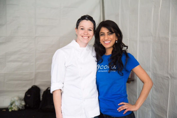 Val Armstrong, our executive event sous chef, with Komal Ahmad, CEO and founder of Copia.