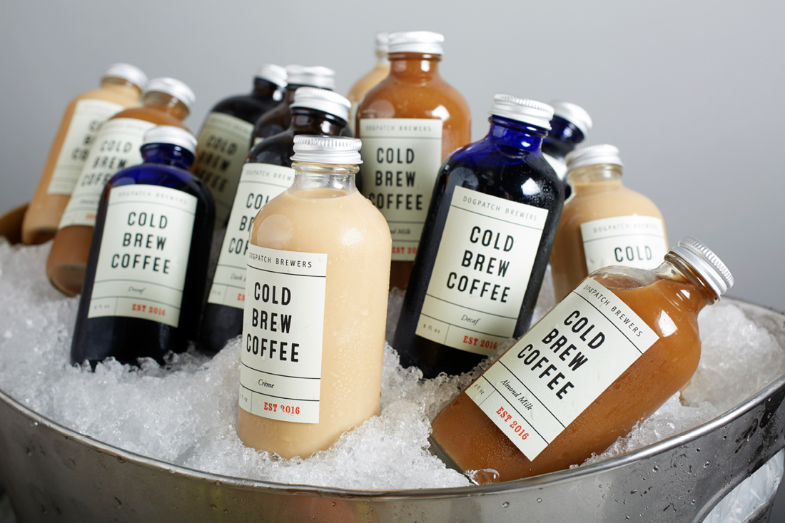 Selection of Iced Cold Brew Coffees from Dog Patch Brewers